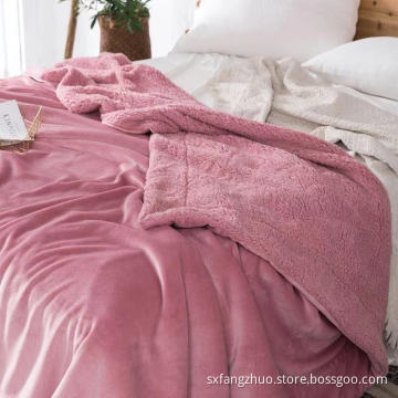 heavy 2.3 kgs big winter soft flannel 200*230cm large sherpa blanket